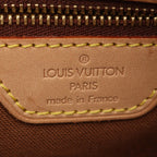 Louis Vuitton Shoulder Bag Cabas Piano Canvas Leather