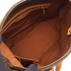 Louis Vuitton Shoulder Bag Cabas Piano Canvas Leather