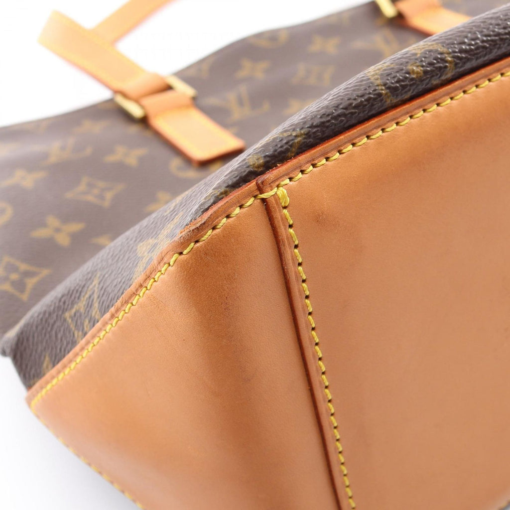 Louis Vuitton Shoulder Bag Cabas Piano Canvas Leather