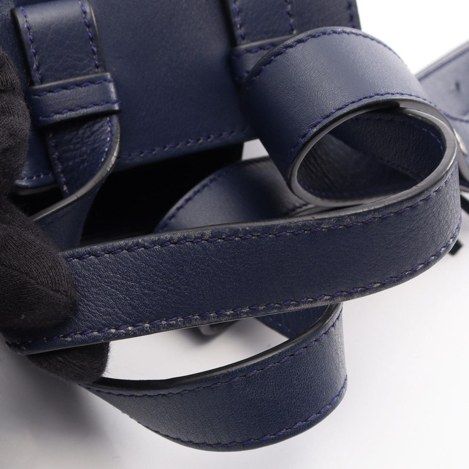 Loewe Handbag Hammock Small 2-Way 387 30 Navy Leather