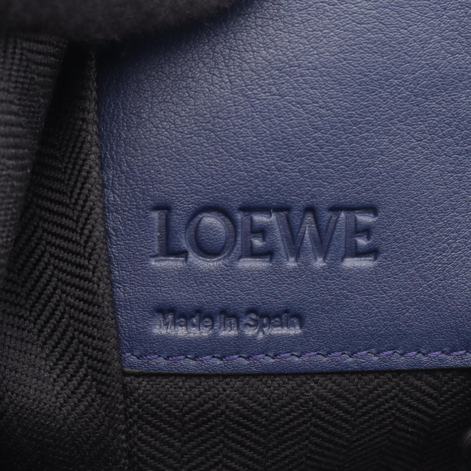 Loewe Handbag Hammock Small 2-Way 387 30 Navy Leather