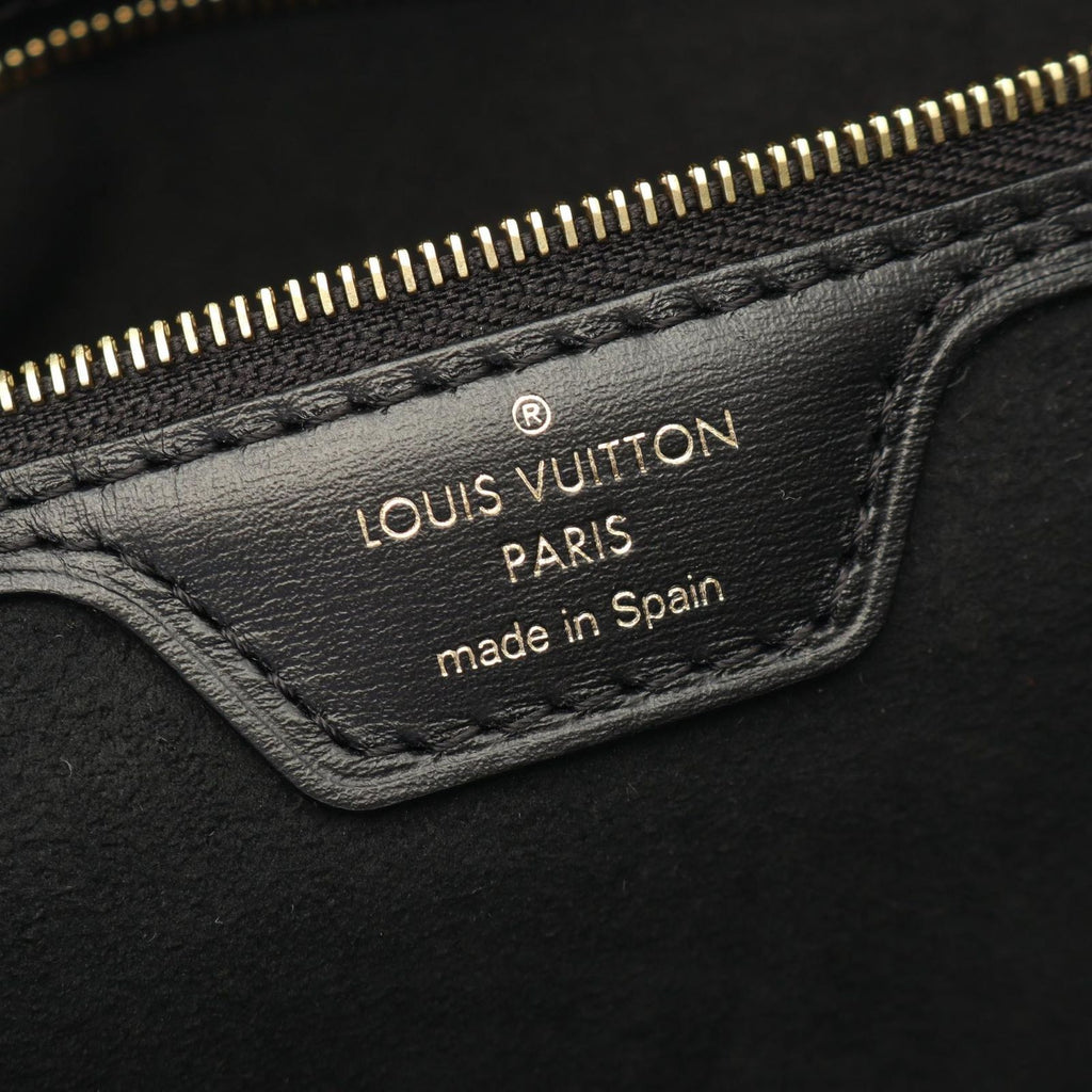Louis Vuitton Tote Bag Neverfull MM Monogram Jacquard Noir Canvas Leather