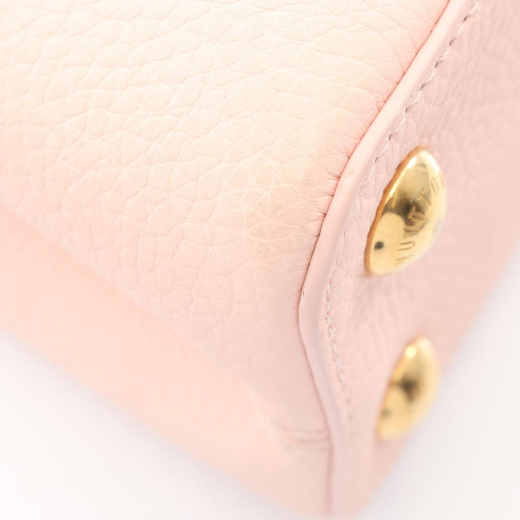 Louis Vuitton Handbag Capucines BB 2-Way Pink Leather