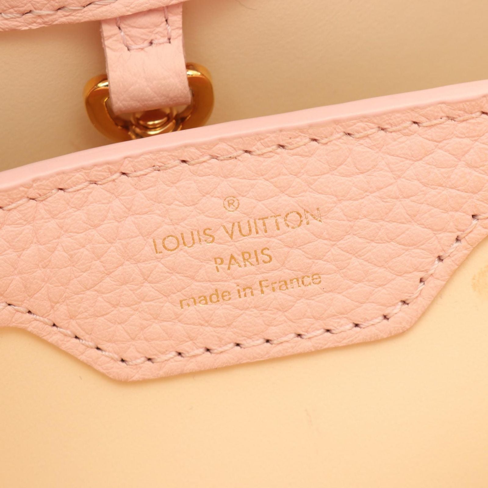 Louis Vuitton Handbag Capucines BB 2-Way Pink Leather
