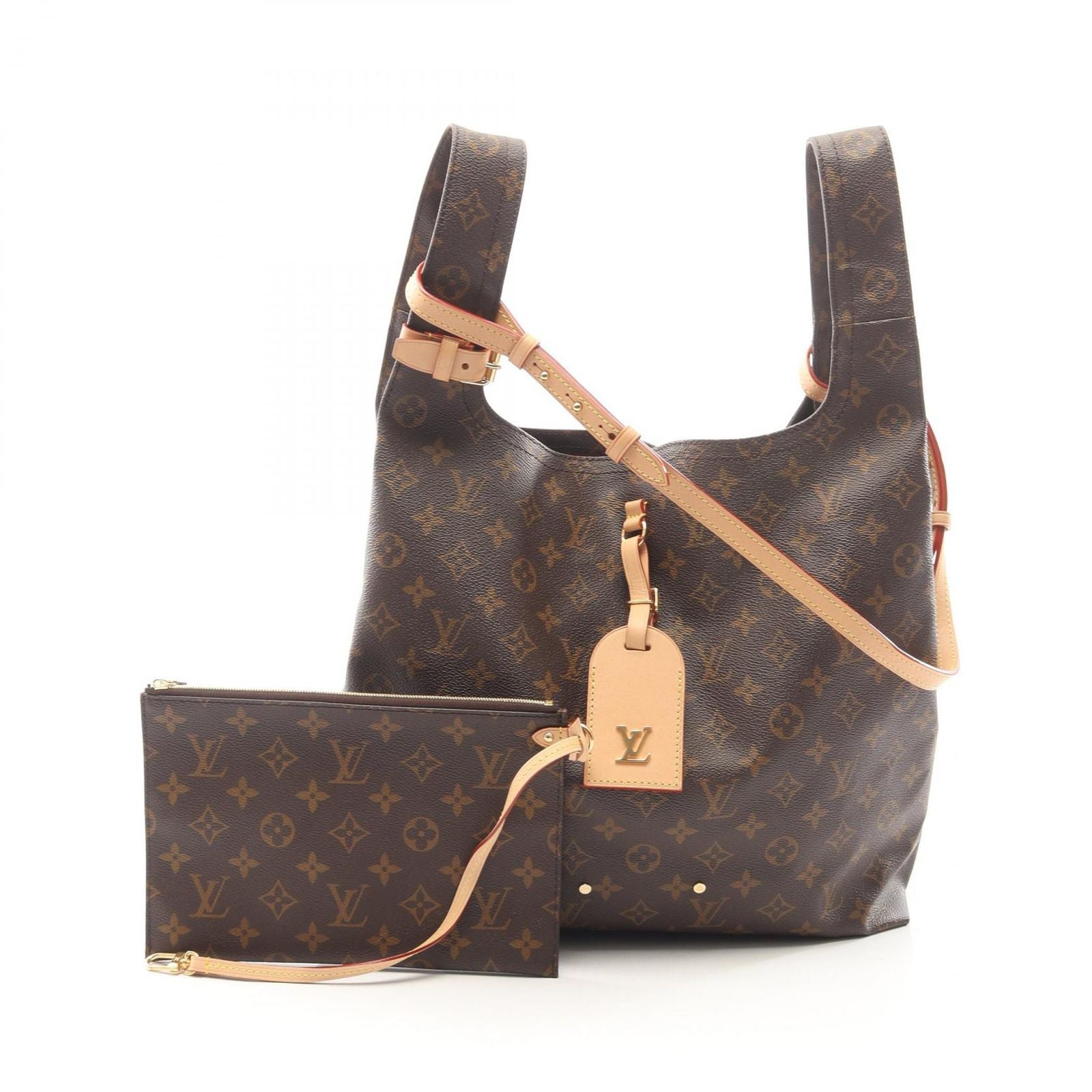 Louis Vuitton Handbag Atlantis GM 2-Way Canvas Leather