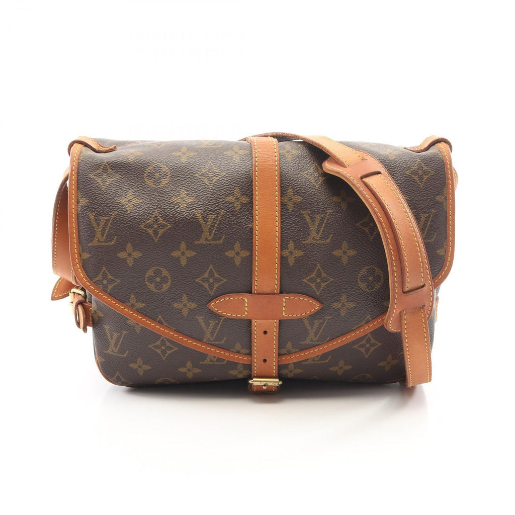 Louis Vuitton Shoulder Bag Saumur 30 Canvas Leather
