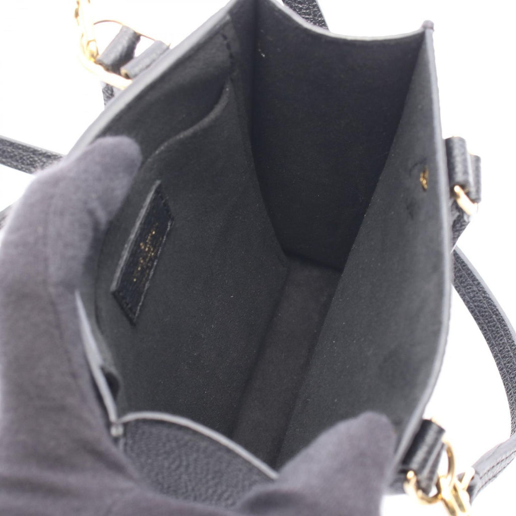 Louis Vuitton Handbag Petite Sac Plat 2-Way Noir Leather