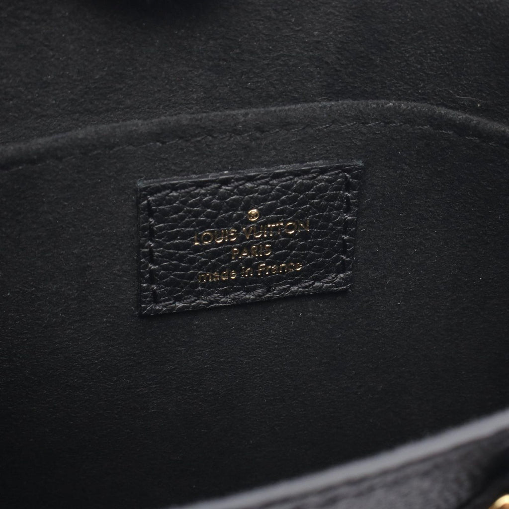 Louis Vuitton Handbag Petite Sac Plat 2-Way Noir Leather