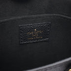 Louis Vuitton Handbag Petite Sac Plat 2-Way Noir Leather