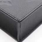 Louis Vuitton Handbag Petite Sac Plat 2-Way Noir Leather