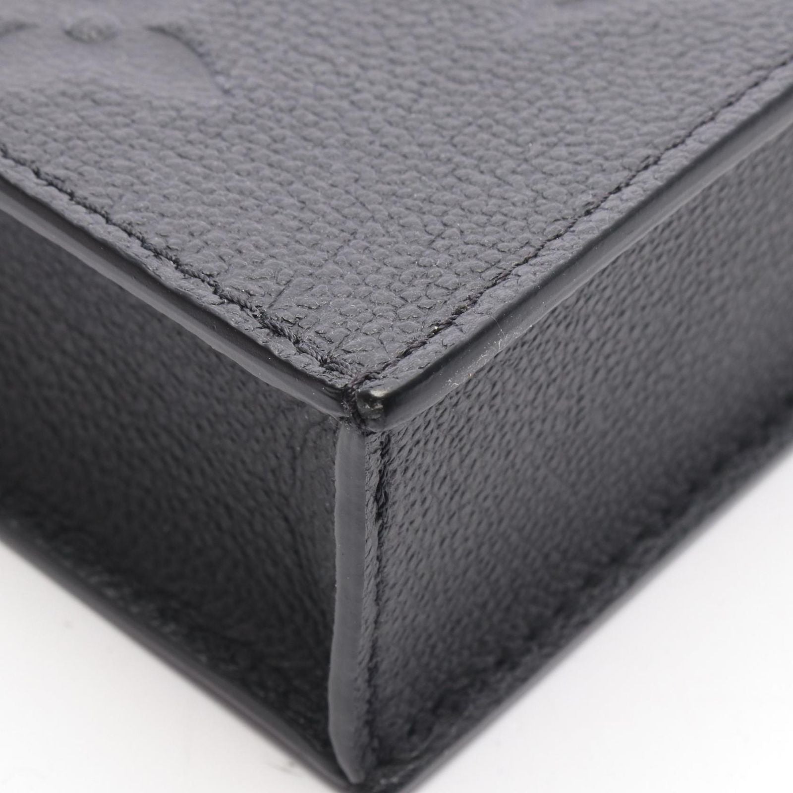 Louis Vuitton Handbag Petite Sac Plat 2-Way Noir Leather