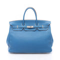 Hermes Handbag Birkin 40 Verso Mykonos White Leather