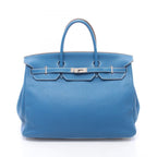 Hermes Handbag Birkin 40 Verso Mykonos White Leather