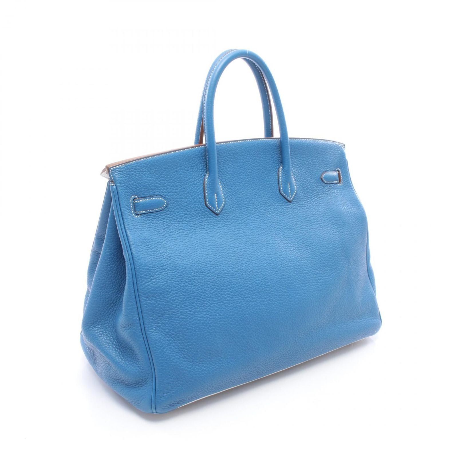 Hermes Handbag Birkin 40 Verso Mykonos White Leather — view 2