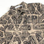 Dior Allover Pattern Short Sleeve Cotton Shirt — view 5