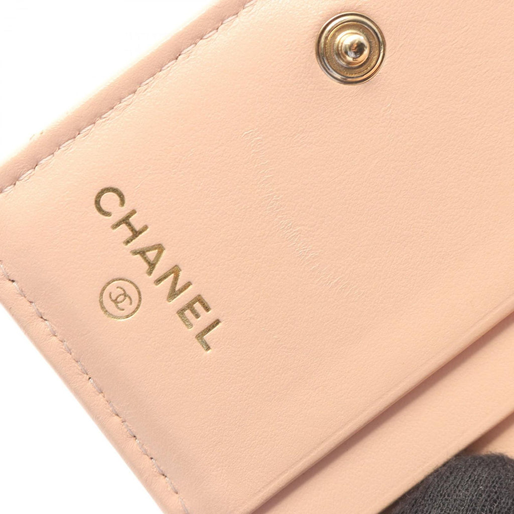 Chanel Bifold Wallet Quilted Classic Small Baby Pink Caviar Leather