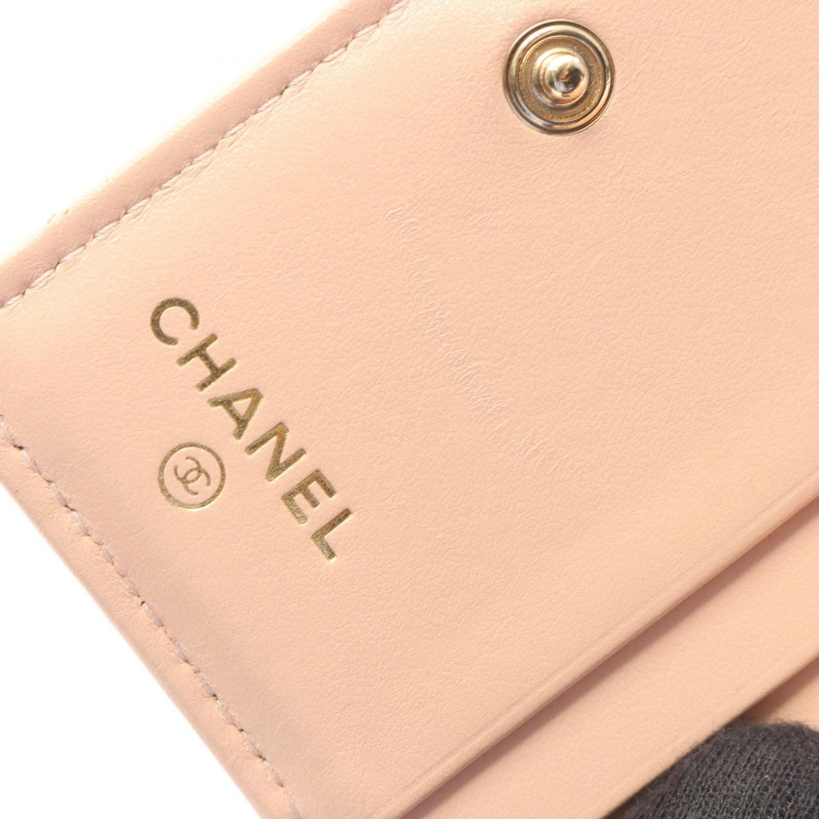 Chanel Bifold Wallet Quilted Classic Small Baby Pink Caviar Leather