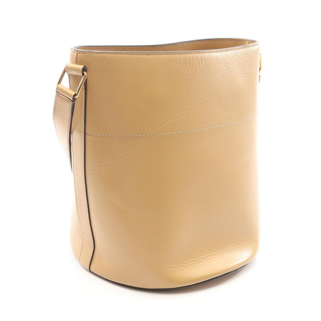 Celine Shoulder Bag Maillon Triomphe Beige Leather