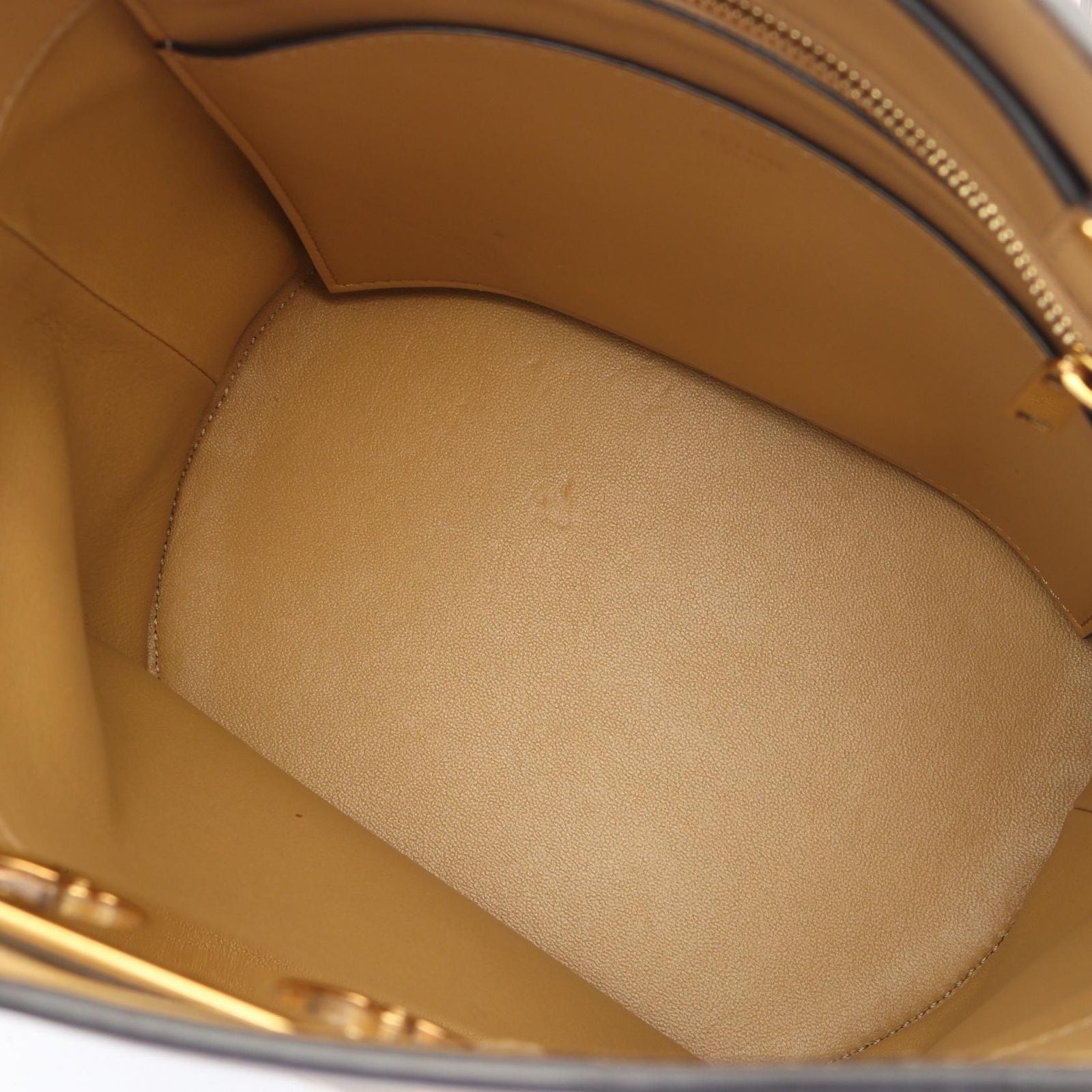 Celine Shoulder Bag Maillon Triomphe Beige Leather
