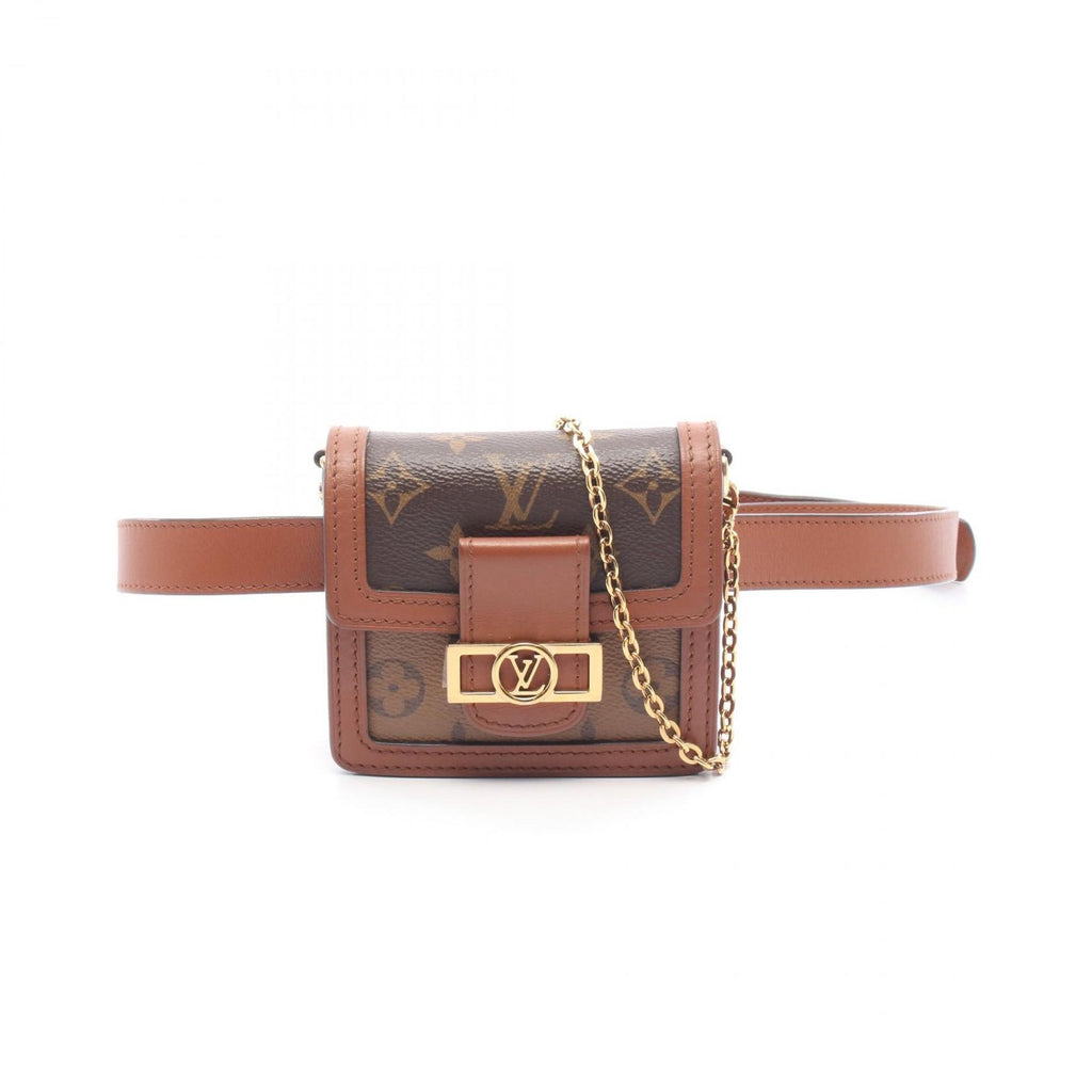 Louis Vuitton Waist Bag Dauphine BB 2-Way Canvas Leather