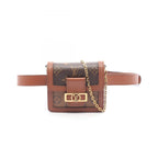 Louis Vuitton Waist Bag Dauphine BB 2-Way Canvas Leather