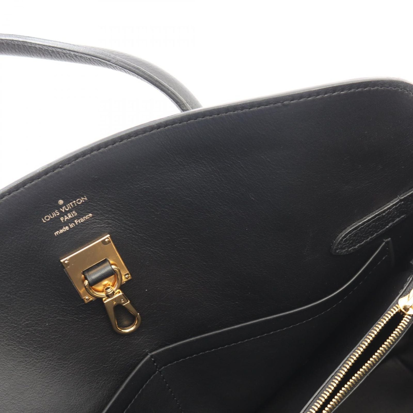Louis Vuitton Tote Bag Mila MM 2-Way Noir Leather
