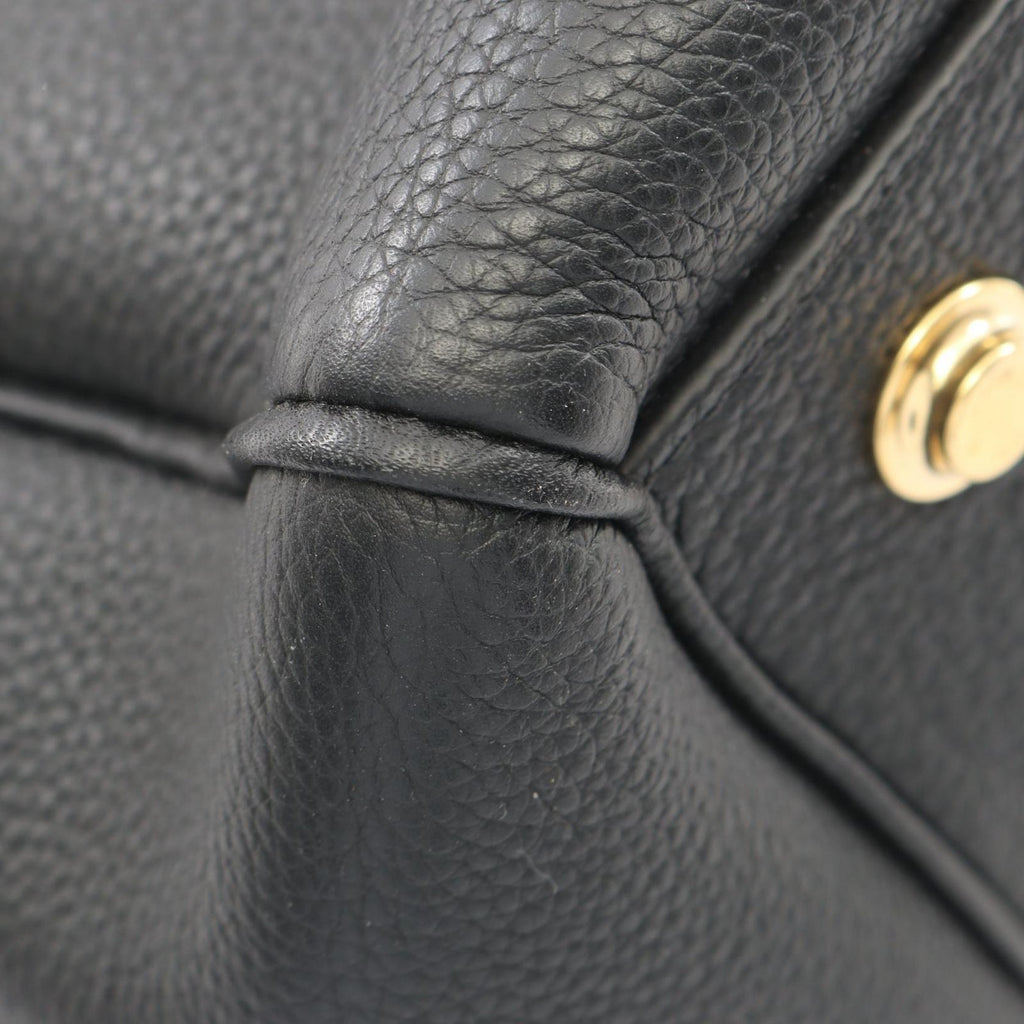 Louis Vuitton Tote Bag Mila MM 2-Way Noir Leather
