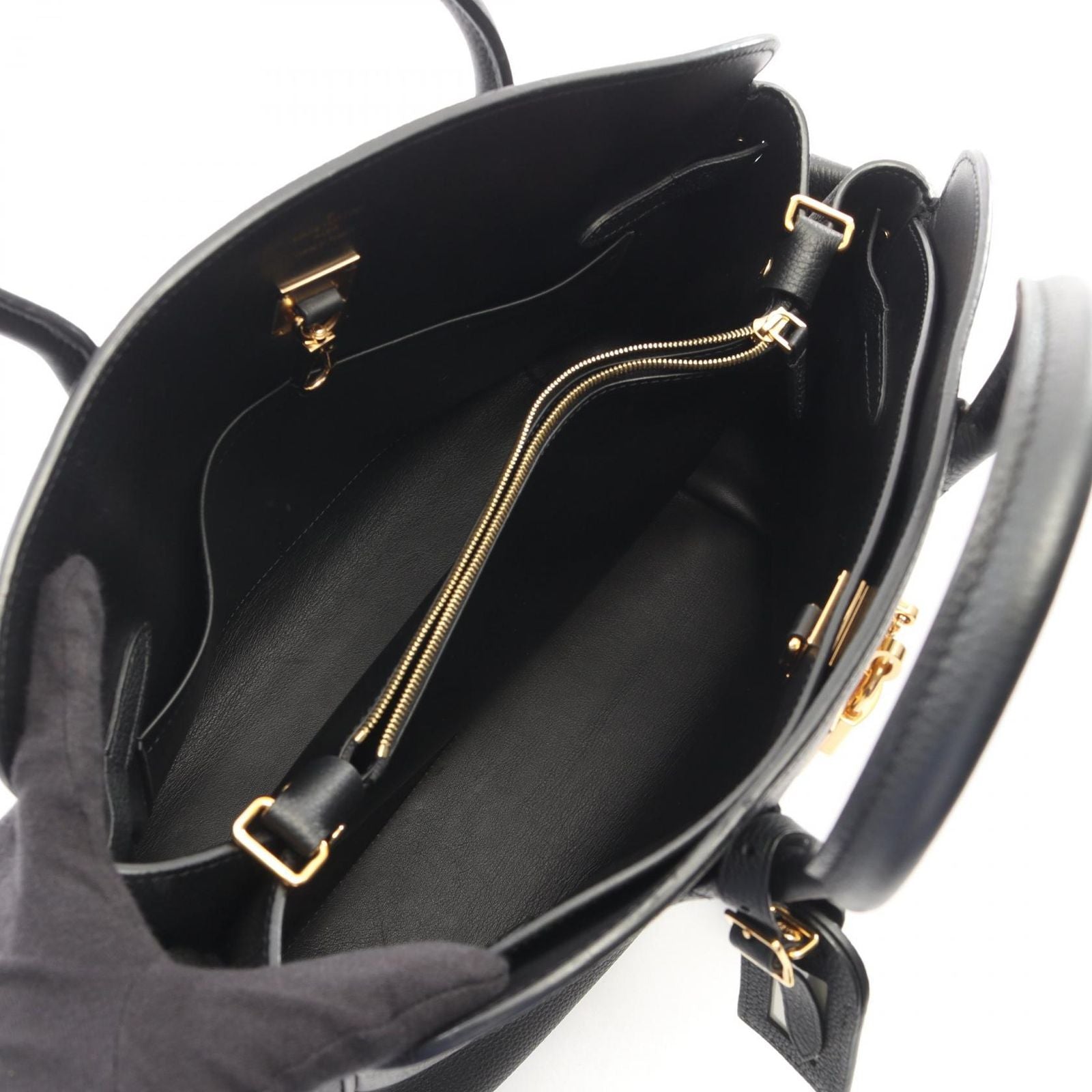 Louis Vuitton Tote Bag Mila MM 2-Way Noir Leather