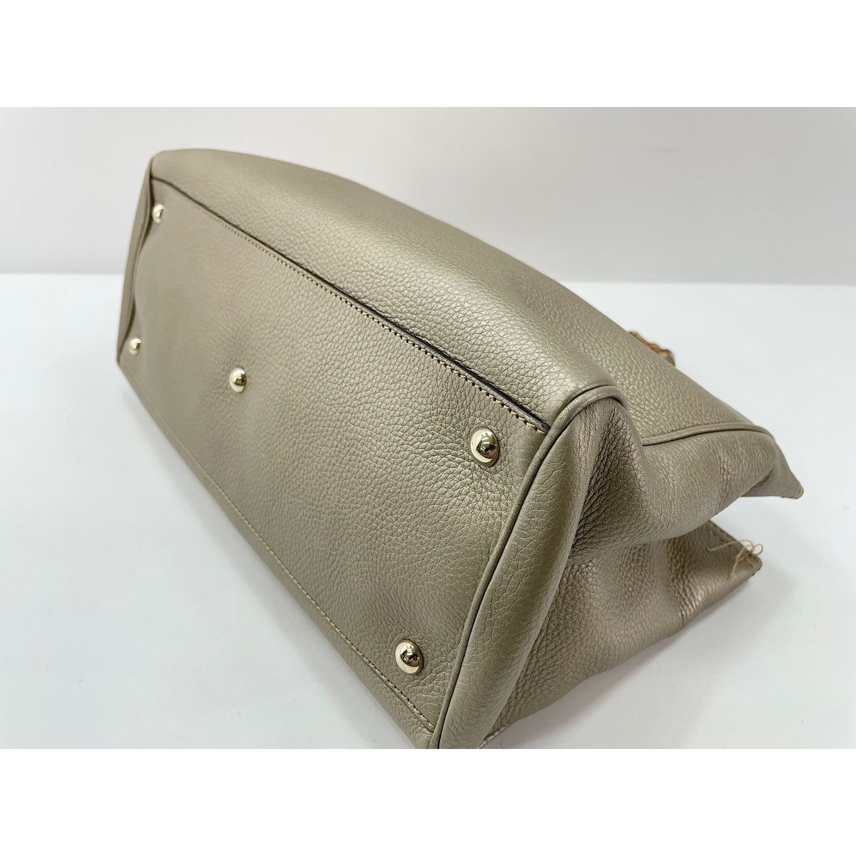 Gucci Handbag Bamboo Gold