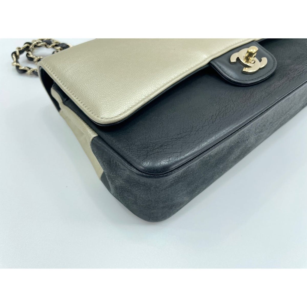 Chanel Shoulder Bag Classic Bicolor Double Flap