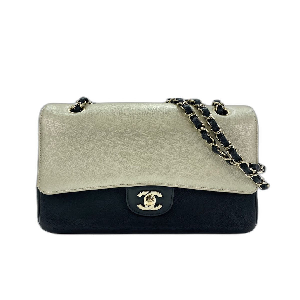 Chanel Shoulder Bag Classic Bicolor Double Flap