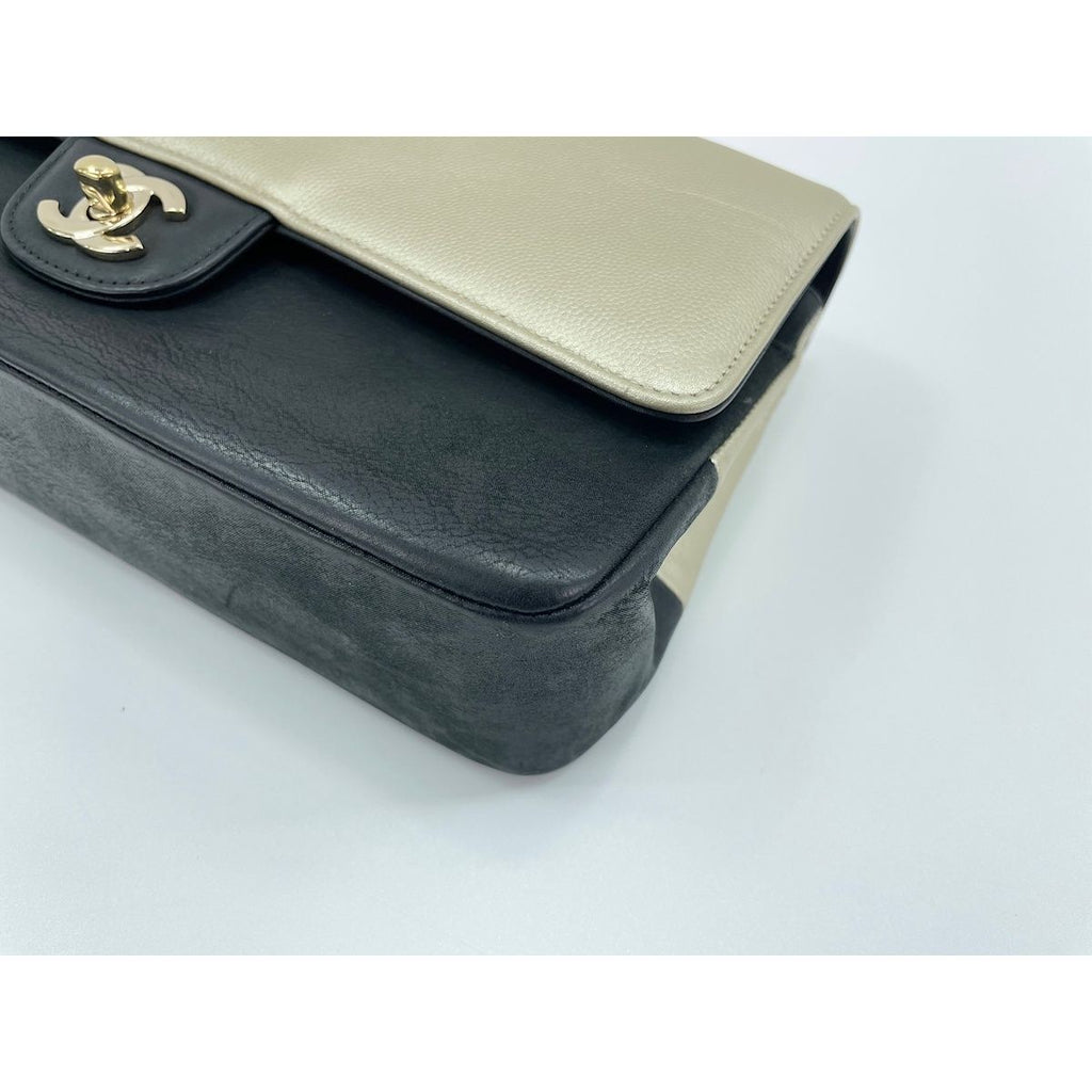 Chanel Shoulder Bag Classic Bicolor Double Flap