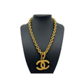 Chanel Necklace CC Logo Lava