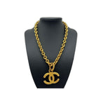 Chanel Necklace CC Logo Lava