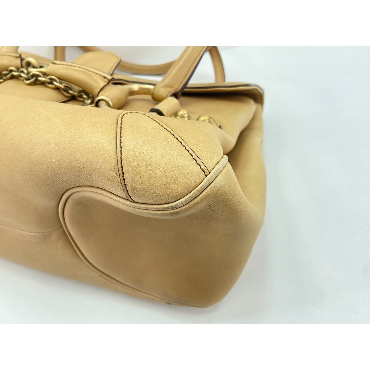 Gucci Handbag Horsebit Beige