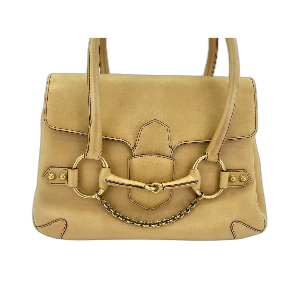 Gucci Handbag Horsebit Beige
