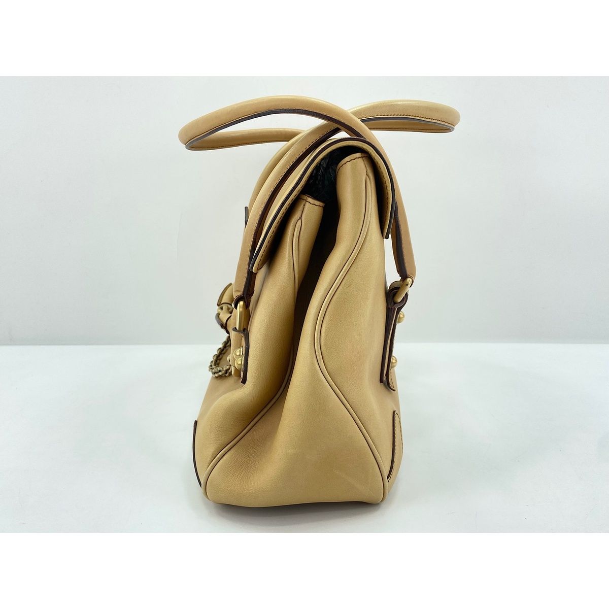 Gucci Handbag Horsebit Beige