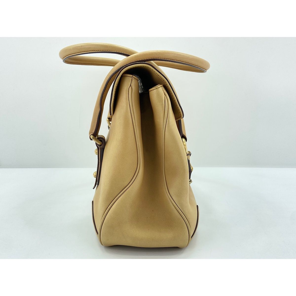 Gucci Handbag Horsebit Beige