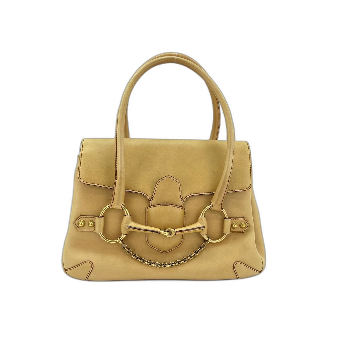 Gucci Handbag Horsebit Beige