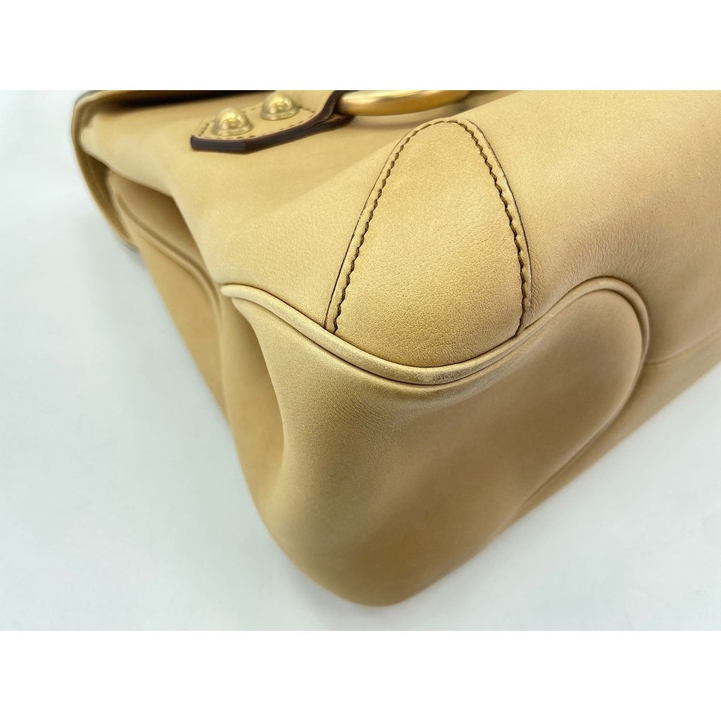 Gucci Handbag Horsebit Beige