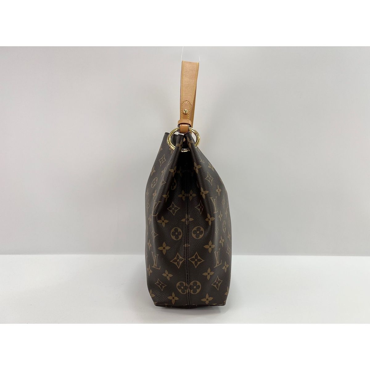 Louis Vuitton Shoulder Bag Gray Souffle