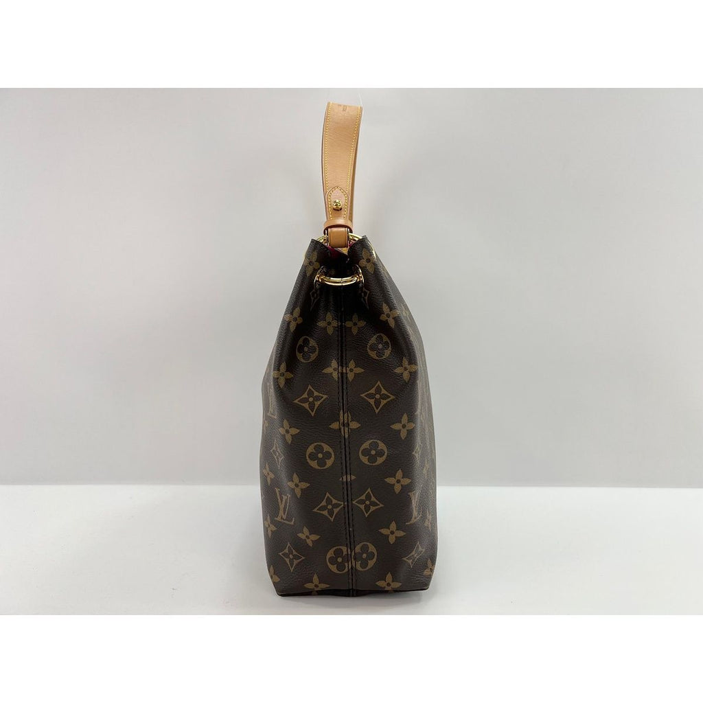 Louis Vuitton Shoulder Bag Gray Souffle