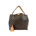 Louis Vuitton Shoulder Bag Gray Souffle