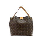 Louis Vuitton Shoulder Bag Gray Souffle