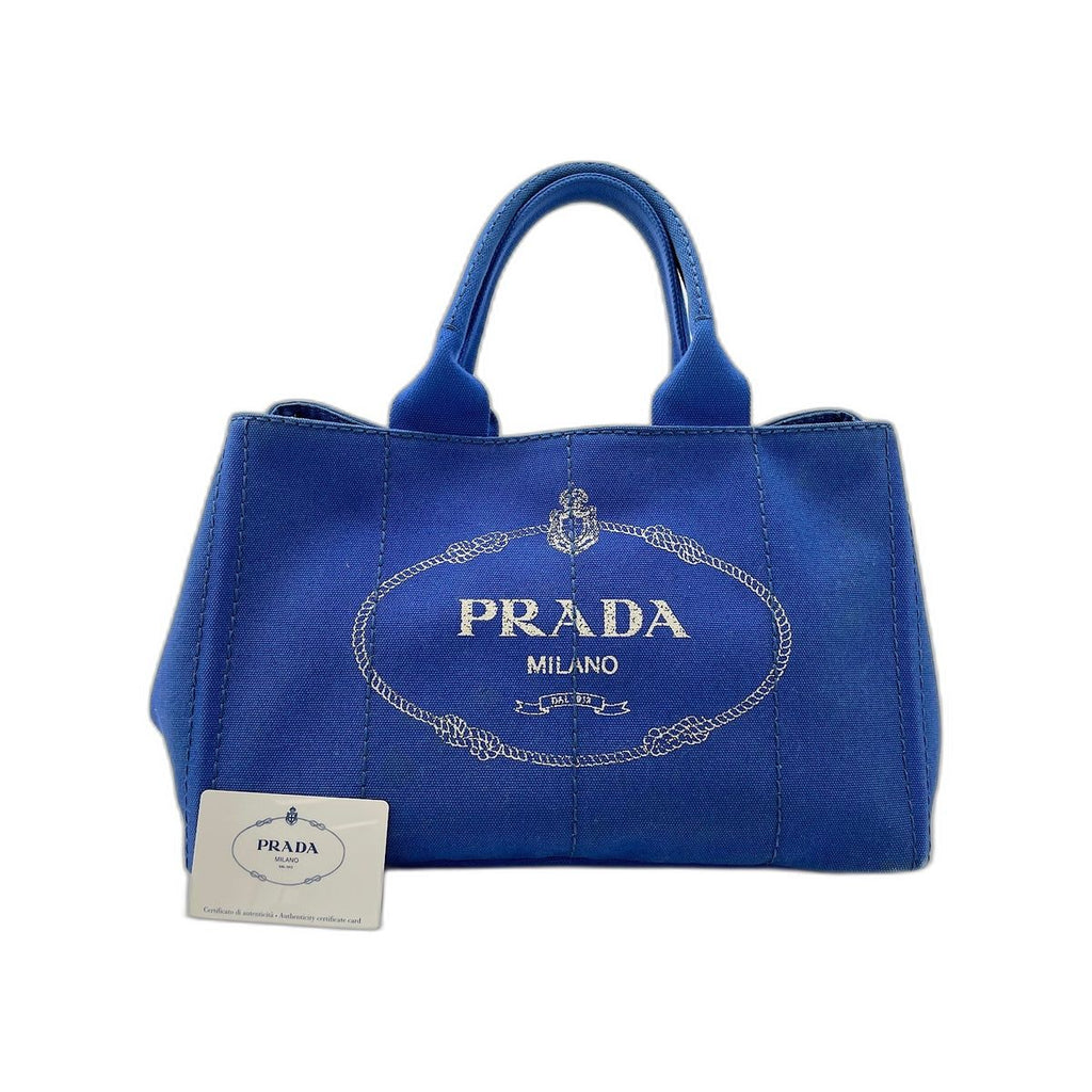 Prada Handbag Canapa Blue