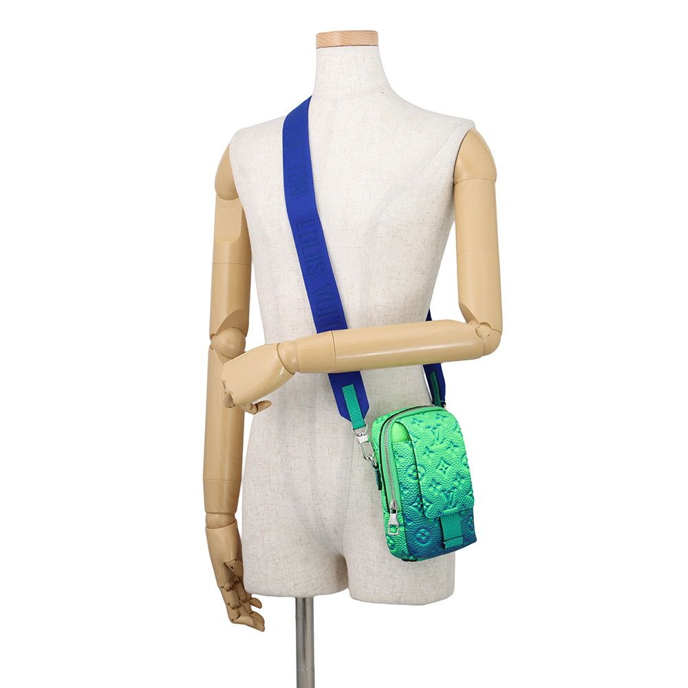 Louis Vuitton Shoulder Bag Double Pouch Illusion Taurillon Leather