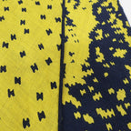 Hermes Heaven Losange GM Scarf Shawl Navy Yellow Cashmere Silk