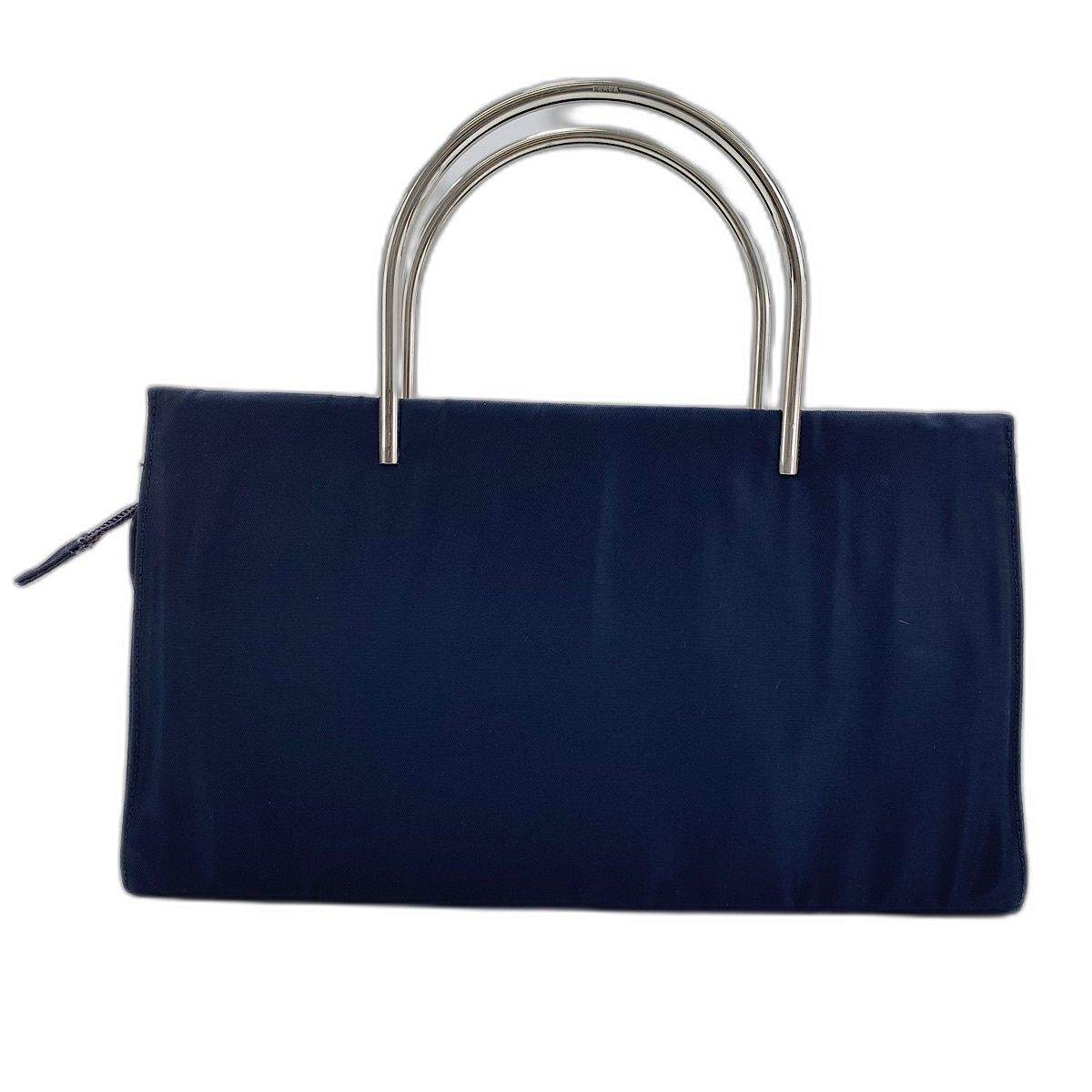 Prada Handbag Metal Handle Triangular Plate