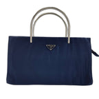 Prada Handbag Metal Handle Triangular Plate