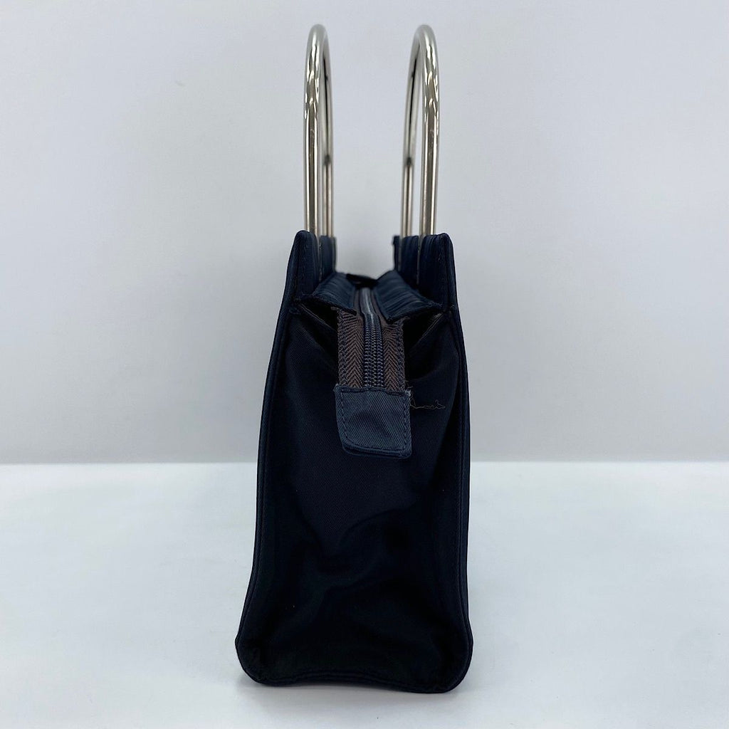 Prada Handbag Metal Handle Triangular Plate